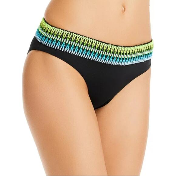 Peixoto Zoni embroidered bikini bottoms black - Medium - Picture 1 of 12